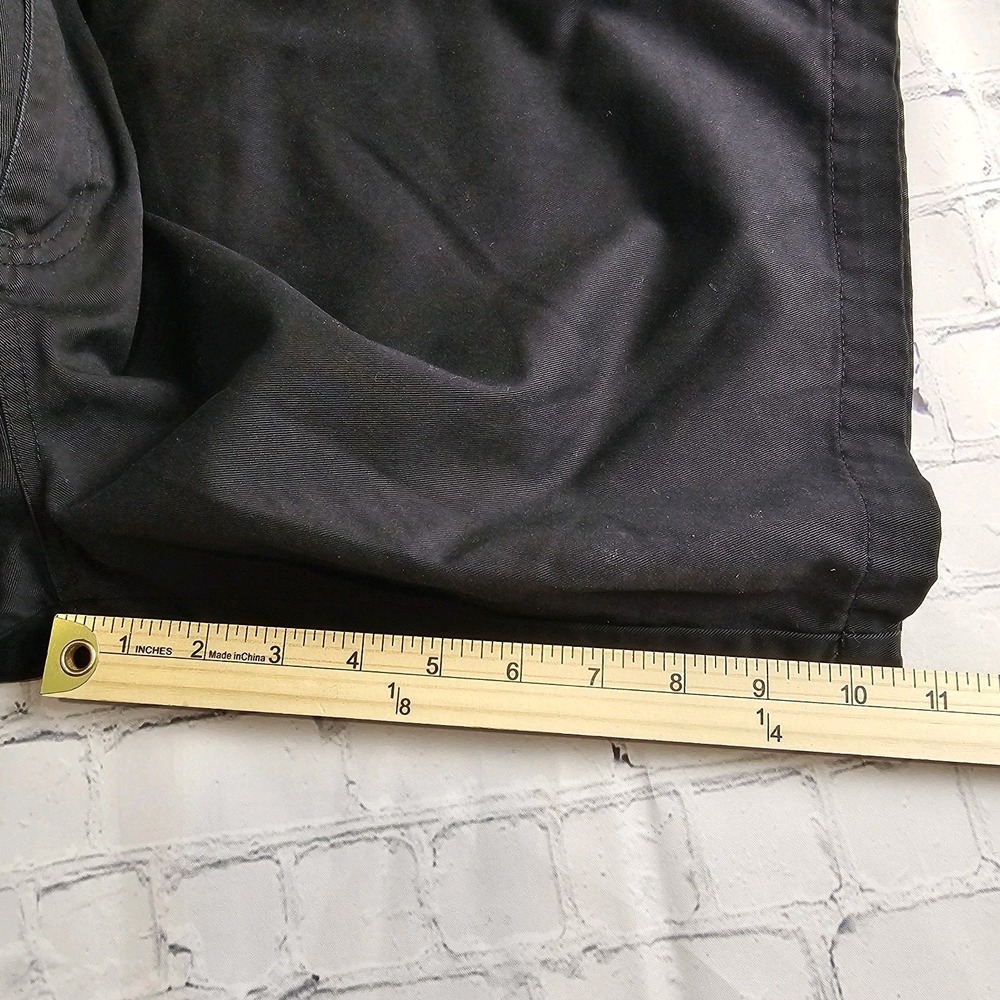 Volcolm Chino Shorts Mens Size 34 Black Baggy Skater Punk Golf Casual Flawed - Picture 11 of 12